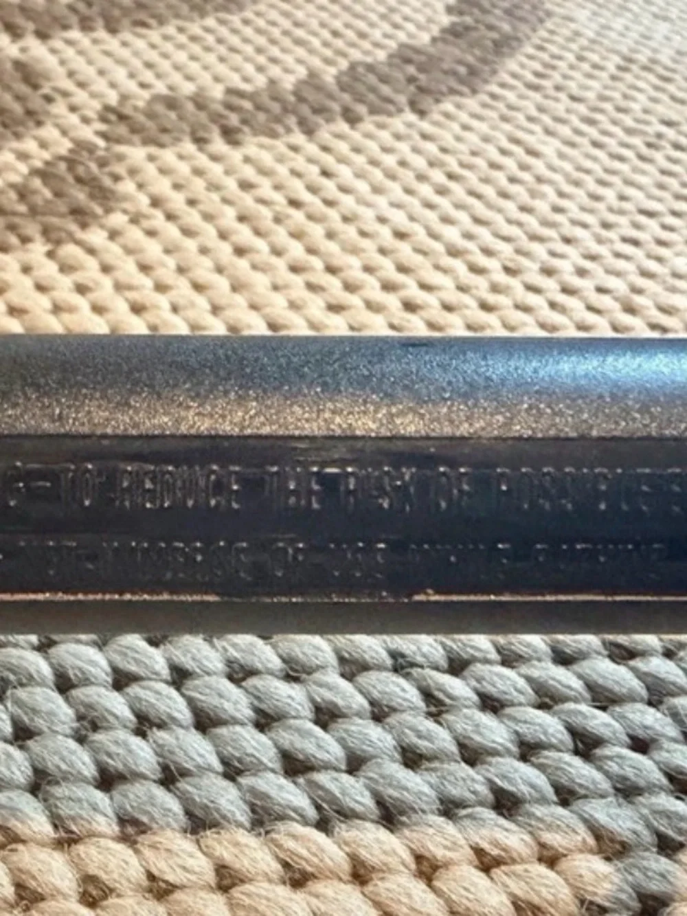 Gold and Black Curling Iron with Clamp - Unbranded